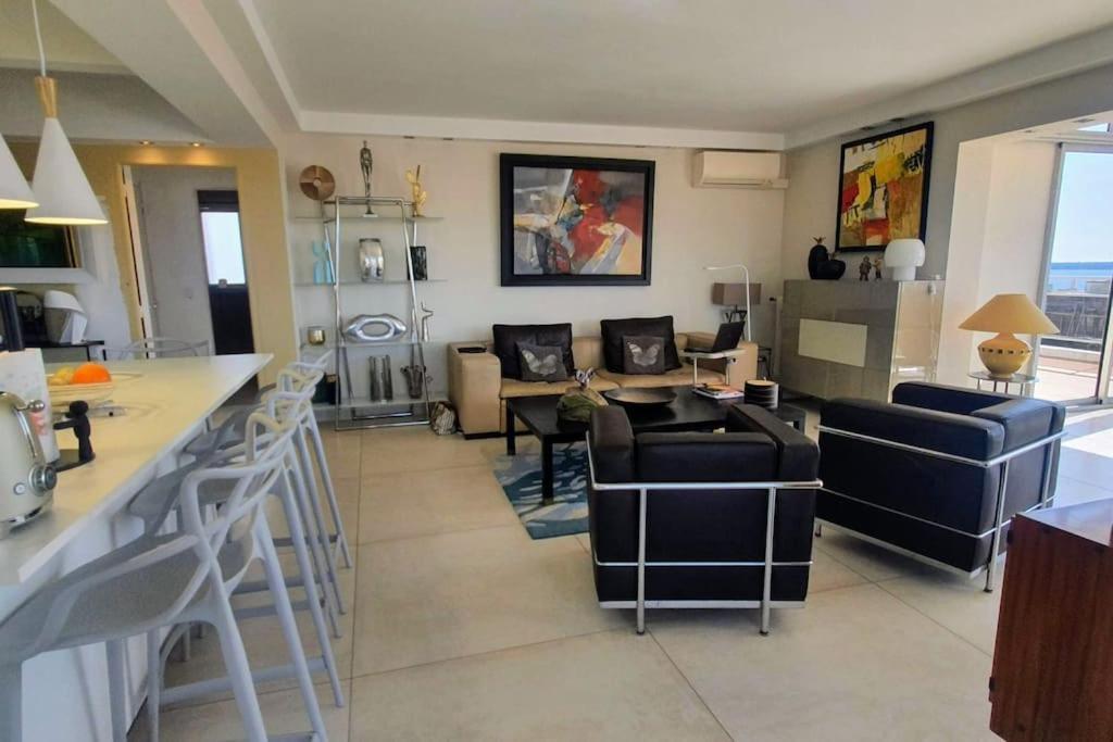 Villa Sur Le Toit - Vue Mer Exceptionnelle Cannes Luaran gambar