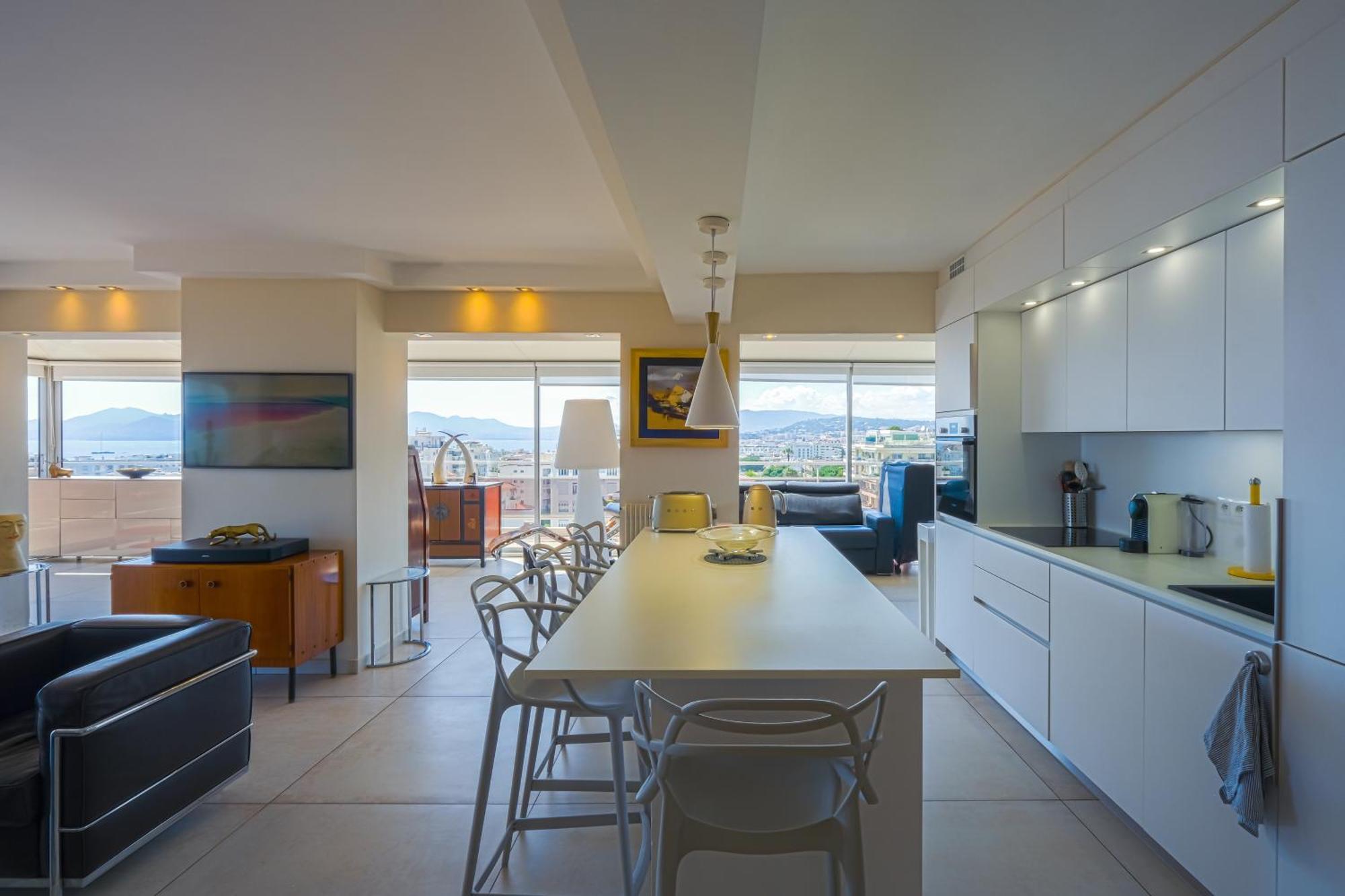 Villa Sur Le Toit - Vue Mer Exceptionnelle Cannes Luaran gambar