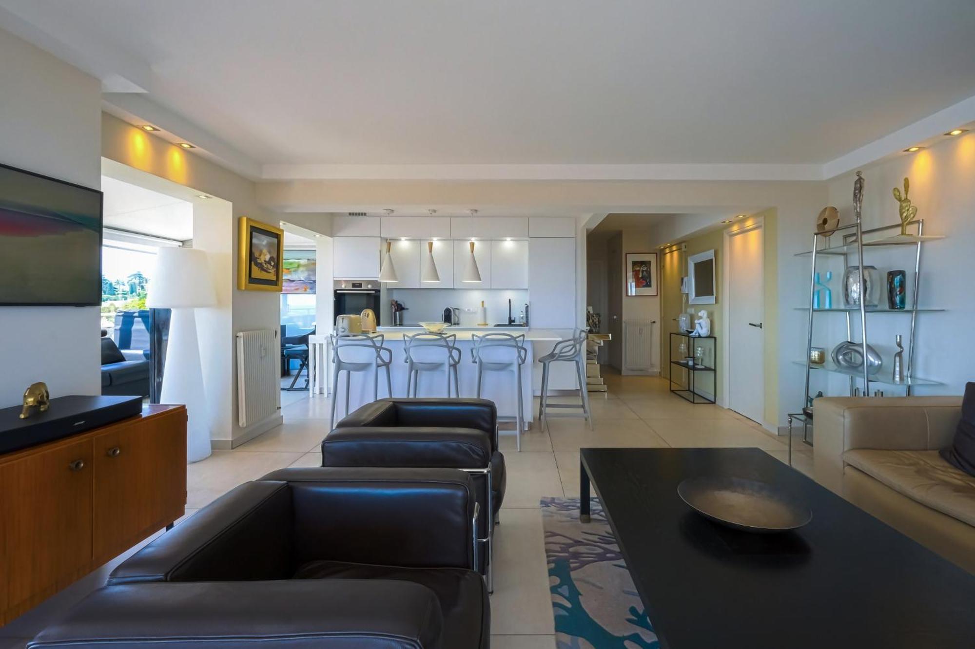 Villa Sur Le Toit - Vue Mer Exceptionnelle Cannes Luaran gambar